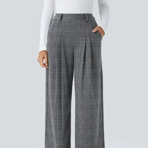 High Waisted Pocket Straight Leg Work Pants XL